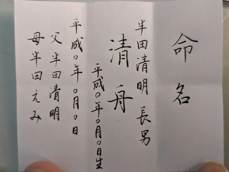 參考上面連結資料網站寫的命名紙範例