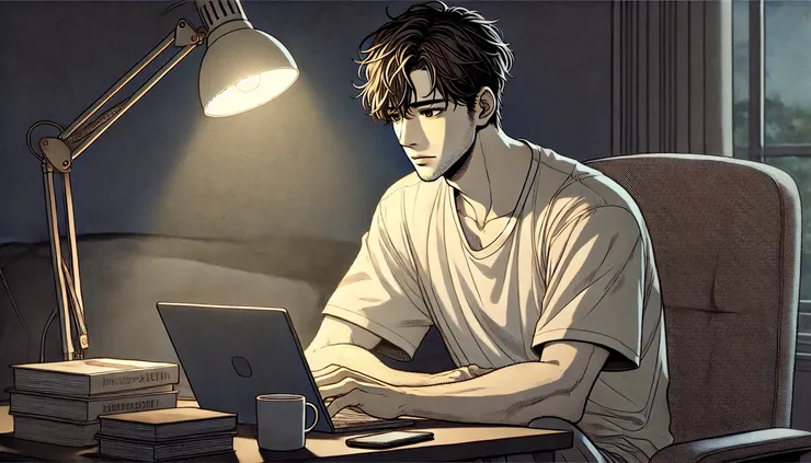 那一句話沒有表情,卻讓我靜了下來。