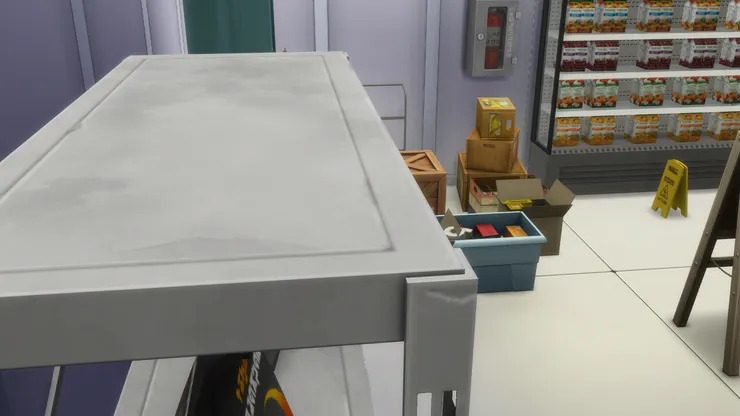 感覺上這種貨架頂部灰塵很多...