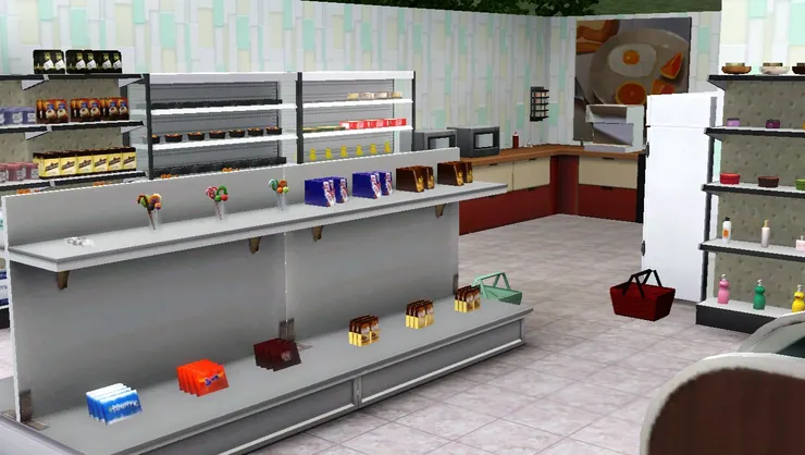 這個糖果貨架區域我設計了很久！本來想放兩排架子，盡量善用地方，能擺多少貨便多少！這可是香港人的本色！但位置真的不夠，再放連站也沒空間。