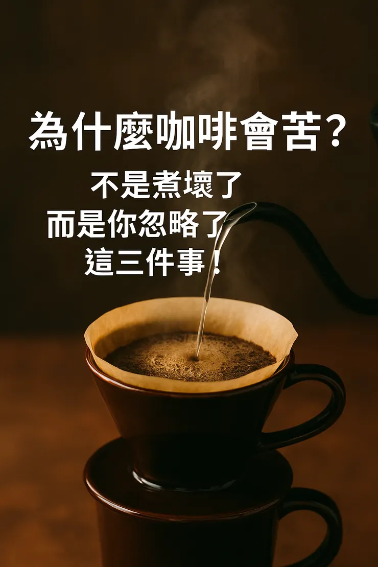 為什麼咖啡會苦？不是煮壞了，而是你忽略了這三件事！