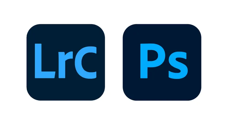 攝影人必備修圖軟體：(左) Adobe LightRoom、(右) Photoshop。由於其中大量炫砲功能，經常引發久坐的副作用。 