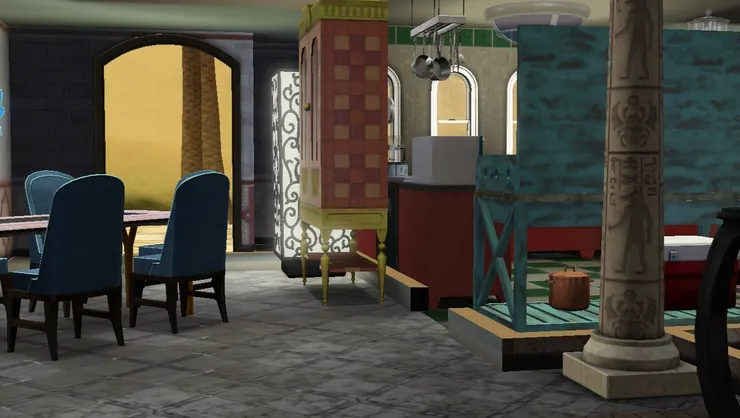 廚房旁便是飯廳。