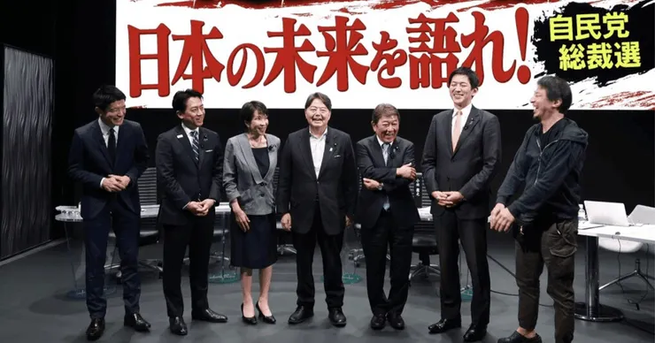 笑容燦爛的五位候選人（照片來源：自民黨官方臉書）