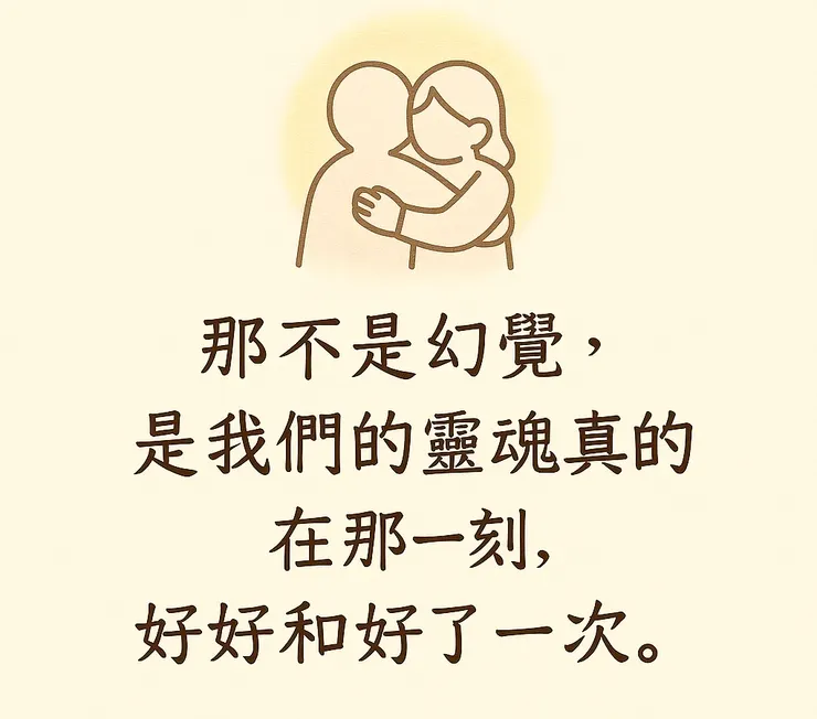 靈魂不是不會擁抱，只是有些擁抱，要等心先打開，愛才會走得進來。