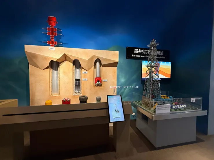 二樓油氣開採與處理介紹。