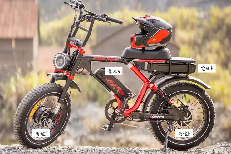 雙馬達電動輔助自行車