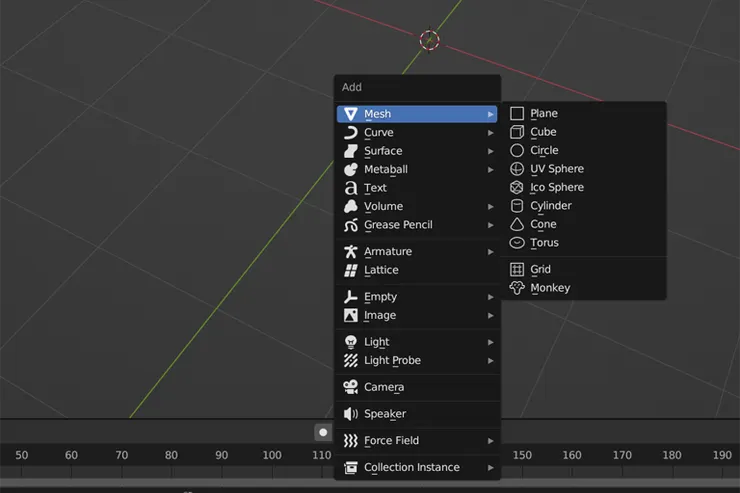 shift+A 加入物件 Mesh>Plane