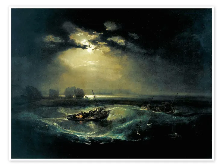 Fishermen at Sea, 1796, Joseph Mallord William Turner