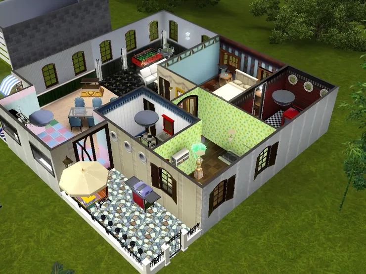 其實也不是太難看，只是我現在沒有玩了。我很喜歡那個小院子。