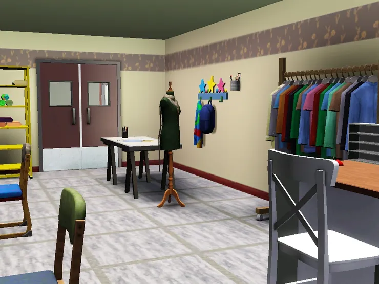 另一邊是工作枱。