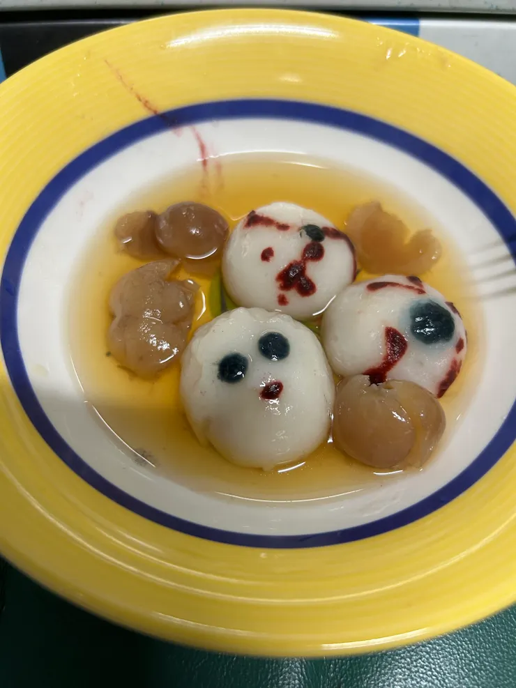 刺蝟變蒼白人頭