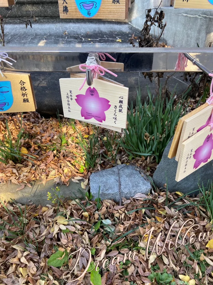 將寫好的繪馬綁上去