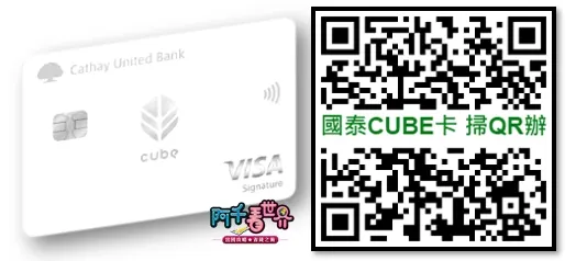 國泰CUBE卡~請申辦VISA版