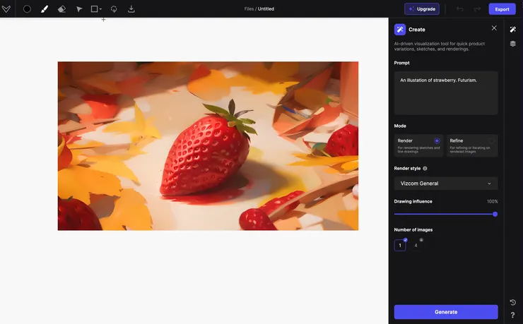 Vizcom介面 Image by author.