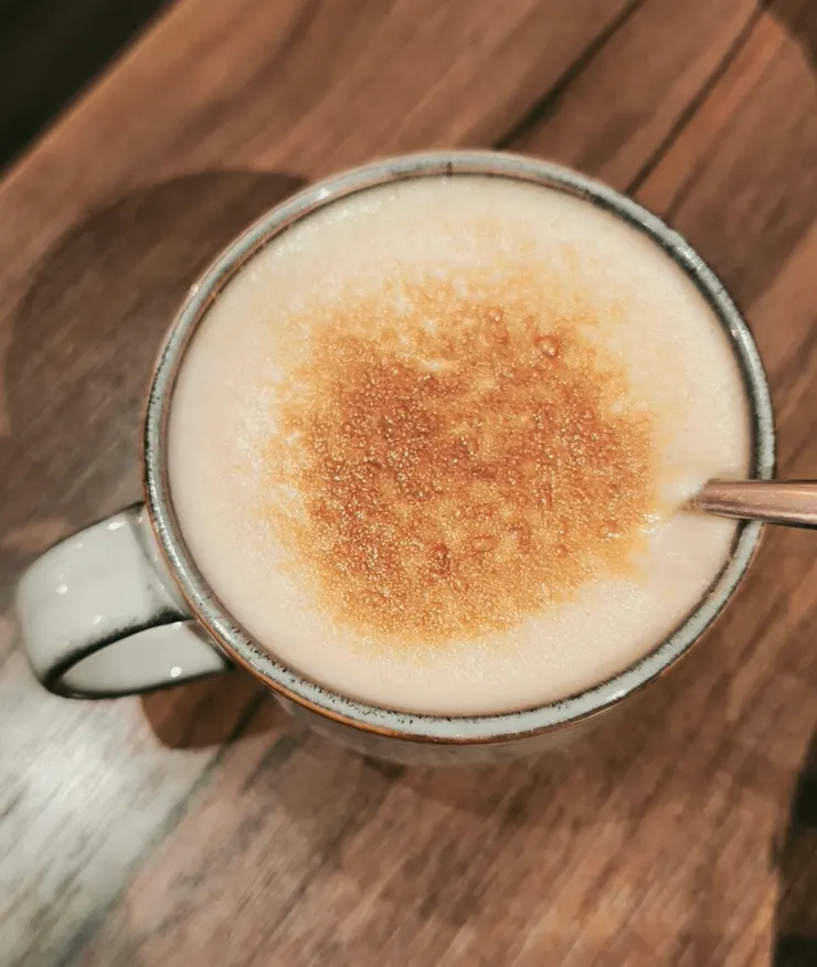 濃郁的奶香與伯爵茶香，喝起來甜而不膩😜