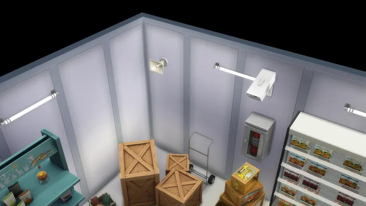 有揚聲器和閉路電視。