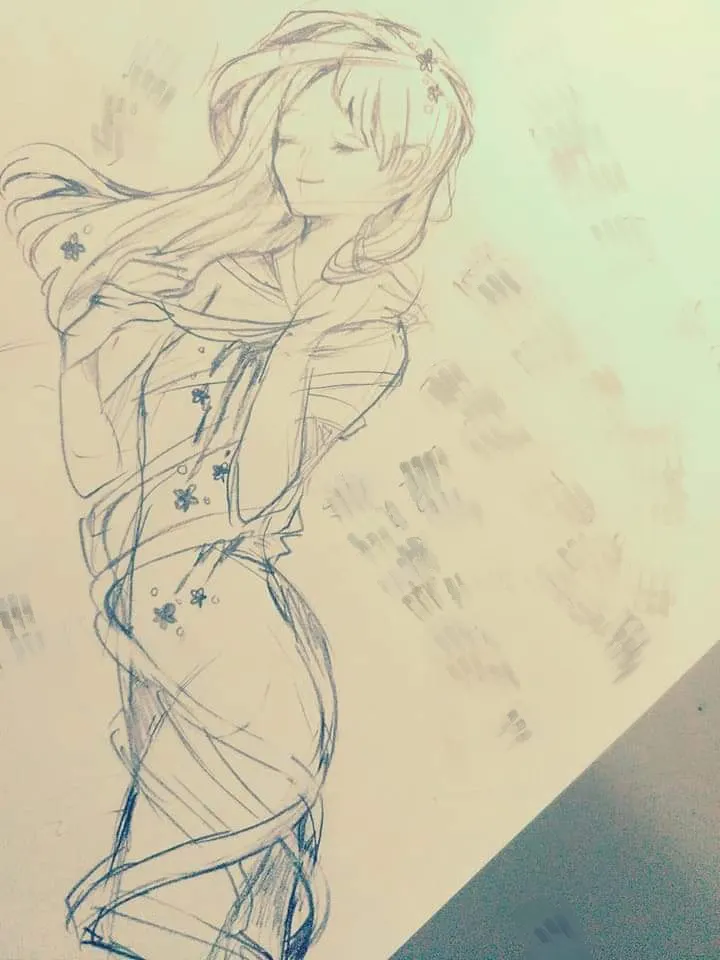 自繪圖/創作 - 《纏繞花與血》