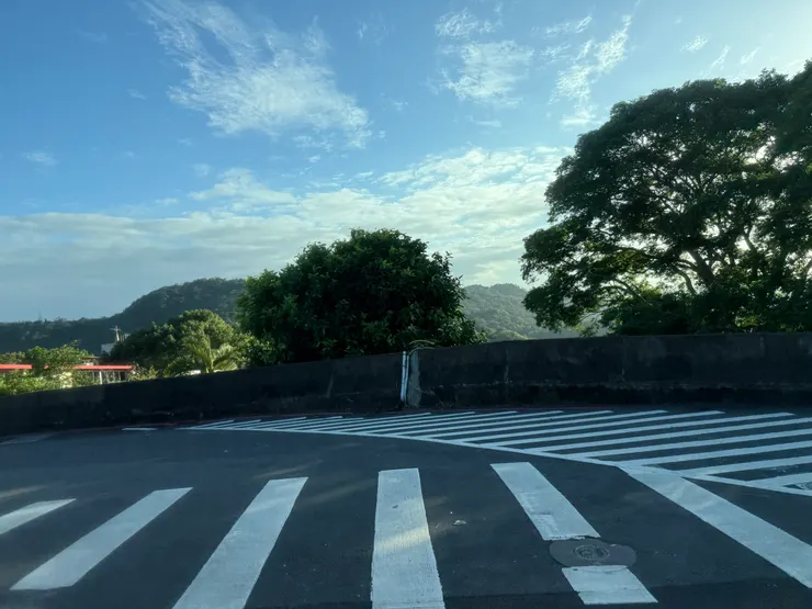 車外陽明山的景色