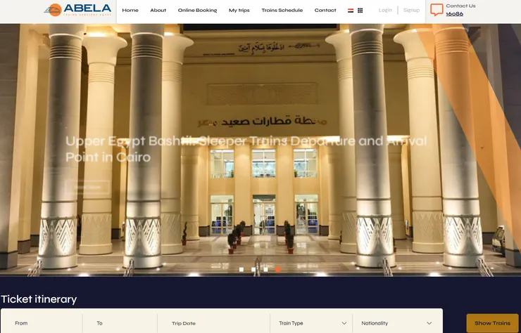 Abela Trains 官網首頁
