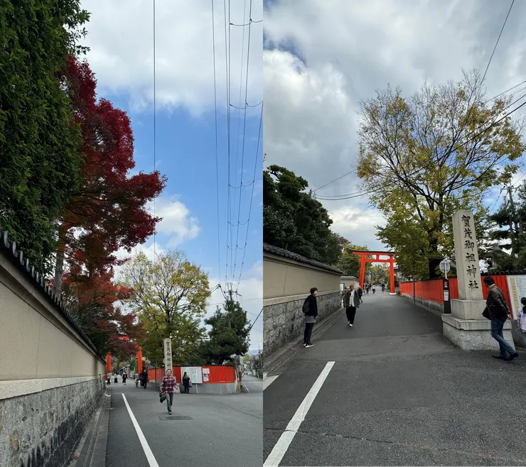 門口的鳥居(圖片來源：自行拍攝)