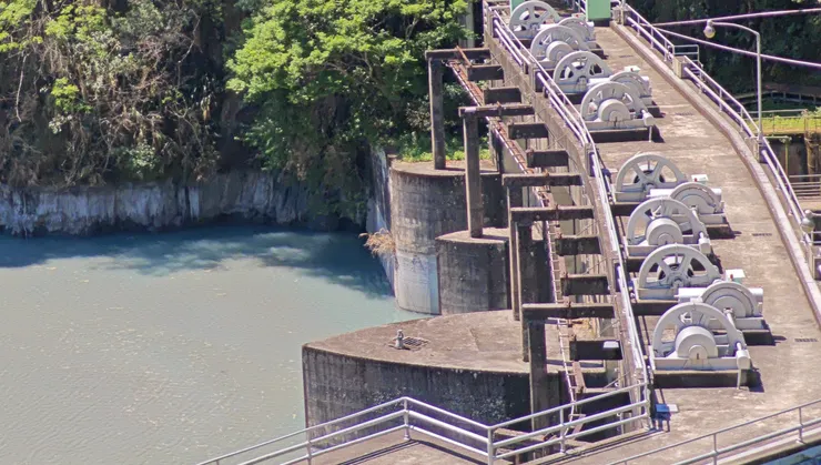 武界壩是日治時期興建的攔河堰