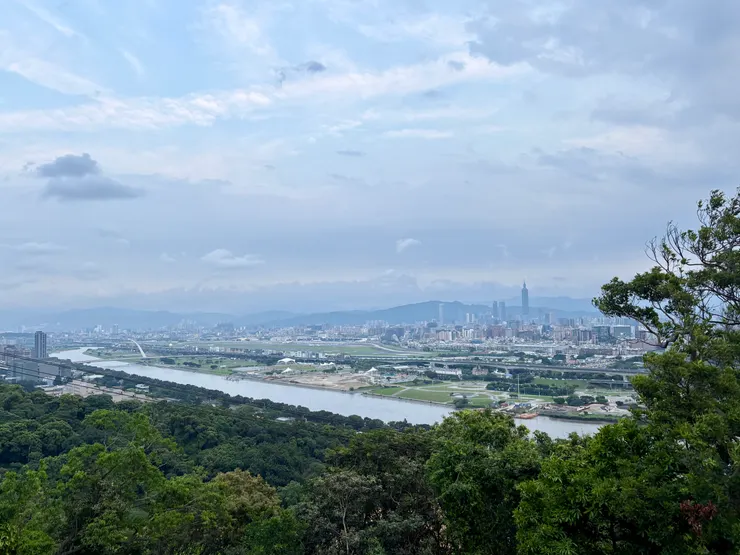 森林方舟望向松山機場、101的景色