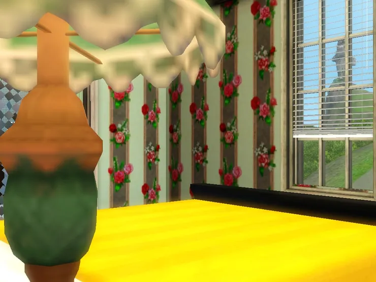 從裏面的角度看出來。我很喜歡燈罩的滾邊。