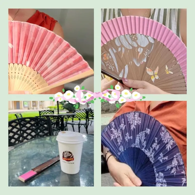 女人包包必備的一把扇子(Justine拍攝)