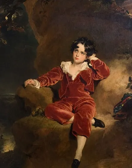 Portrait of Charles William Lambton 紅衣男孩