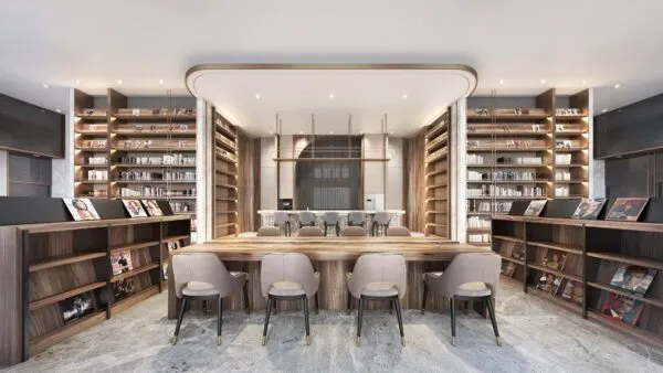 「佳泰琢閱」社區公共空間以全齡化設計為核心，結合休閒、社交與生活機能，營造舒適且具質感的居住環境，提升住戶日常生活體驗。圖/佳泰琢閱提供