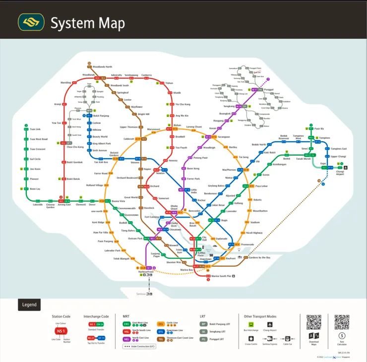 地鐵路線圖（英文版）