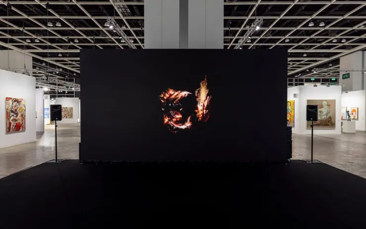 香港巴賽爾「藝聚空間」中泰國藝術家阿比查邦的作品