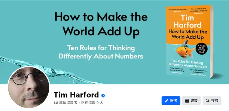 圖片截於Tim Harford臉書(2024/02/02)