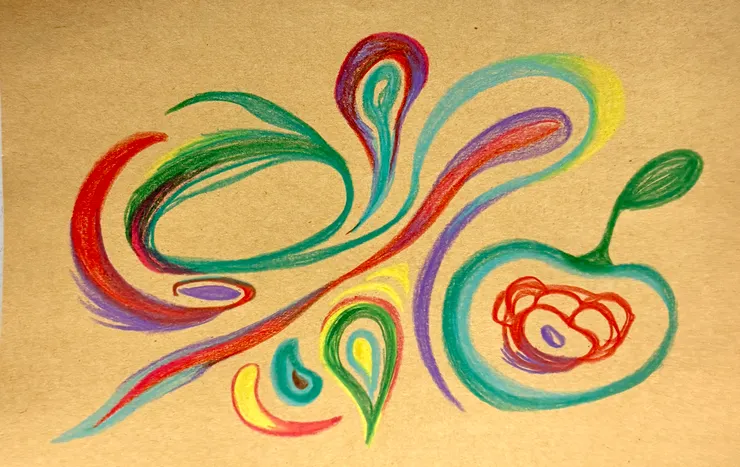 這張圖，是我為這段靈魂探索畫下的能量流動