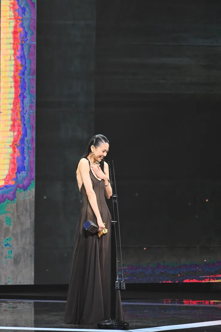 第 62 屆金馬獎頒獎典禮，最佳新演員馬士媛。／影像提供：台北金馬影展執行委員會
