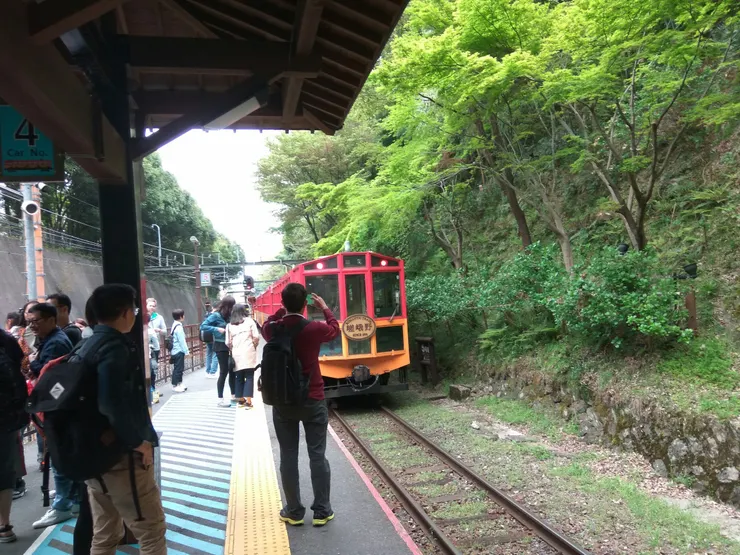 跟小火車說再見囉!希望之後能在櫻花季或賞楓季見到你