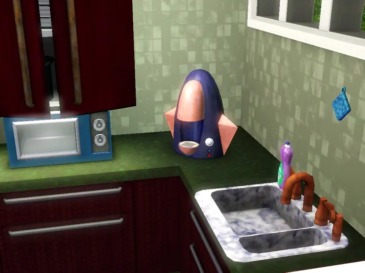 因為空間不大，所以盡量做了很多櫃子，把雜物收起來，看起來便整潔些。