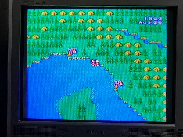 遊戲畫面 -- 船隻航行圖