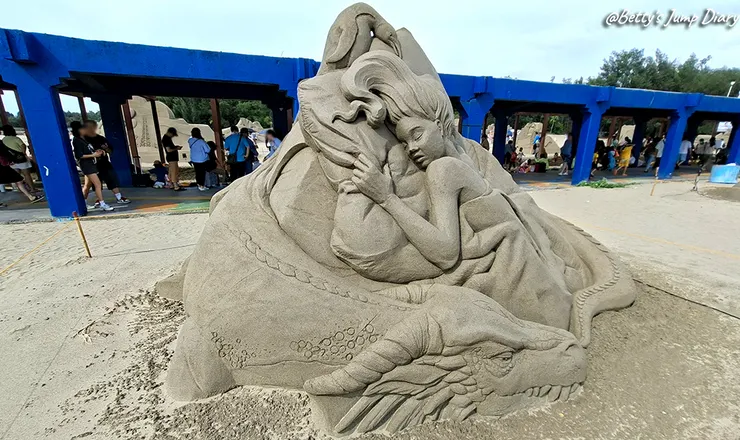 ▲2025苗栗「通霄沙雕藝術節」逍遙沙城/圖片來源：Betty's Jump Diary