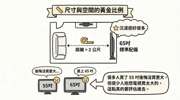 尺寸與空間的黃金比例