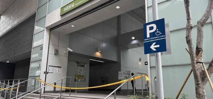 台中捷運市政府站在案發後暫停營運