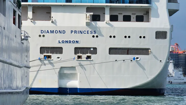 鑽石公主號的註冊國是英國倫敦!
