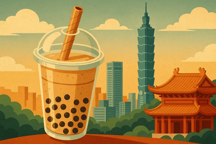 源自台灣的珍珠奶茶
