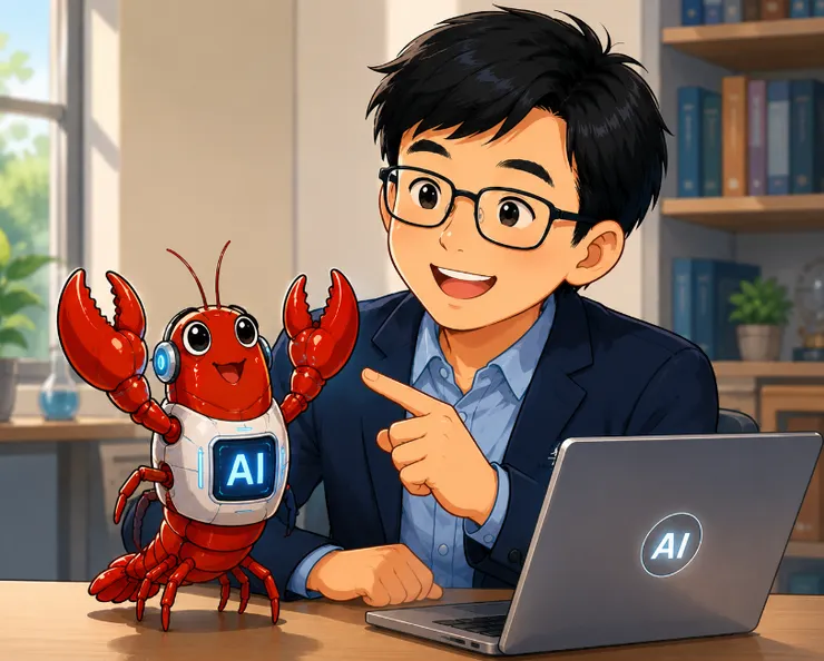 李教授與他的AI龍蝦