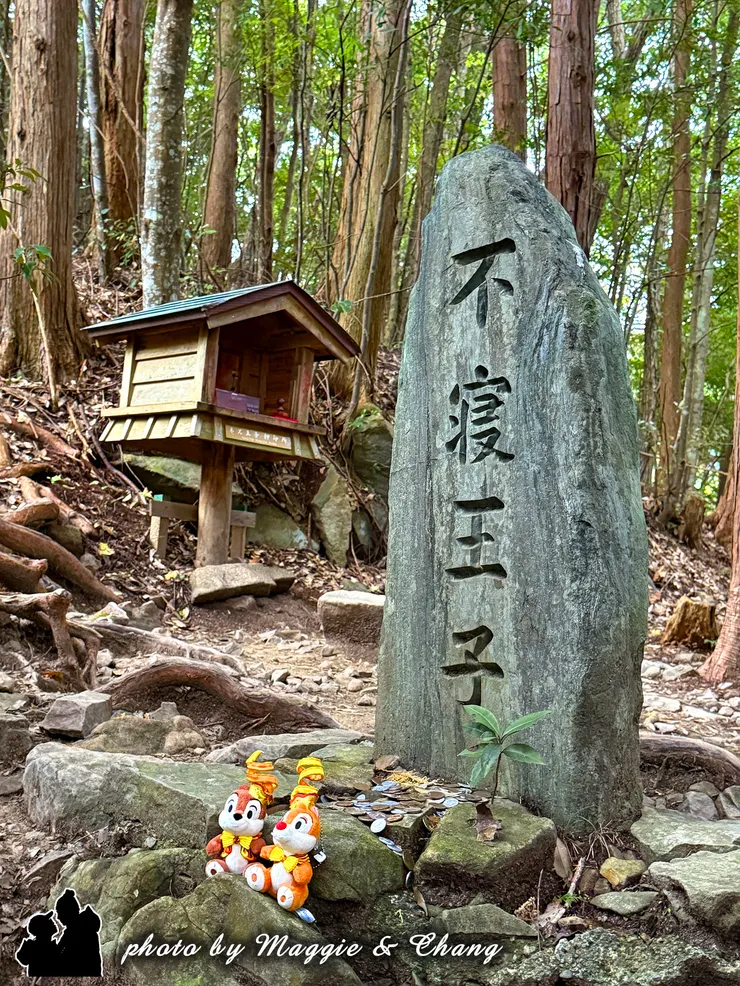 「不寝王子」之名被登載元祿2年(1689年)江戶時代的「紀南鄉導記」，現在合祀供奉在「滝尻王子」。