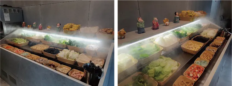 可以無限夾取的季節時蔬區