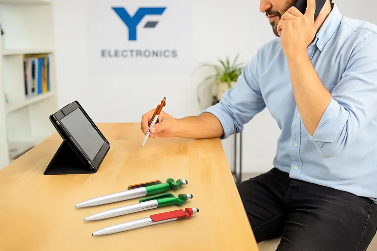 追劇神器觸控筆-電容多功能廣告筆-手機架觸控筆