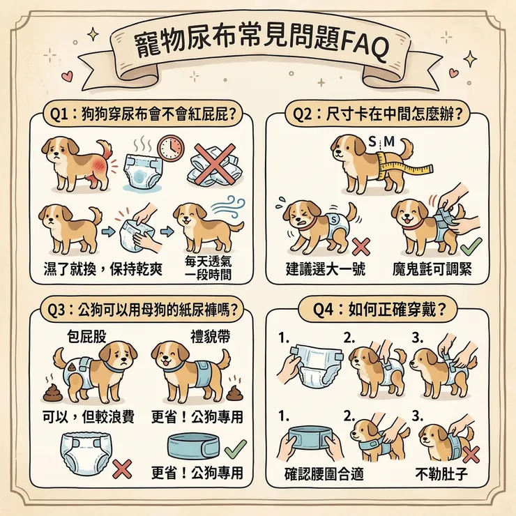 寵物尿布常見問題FAQ