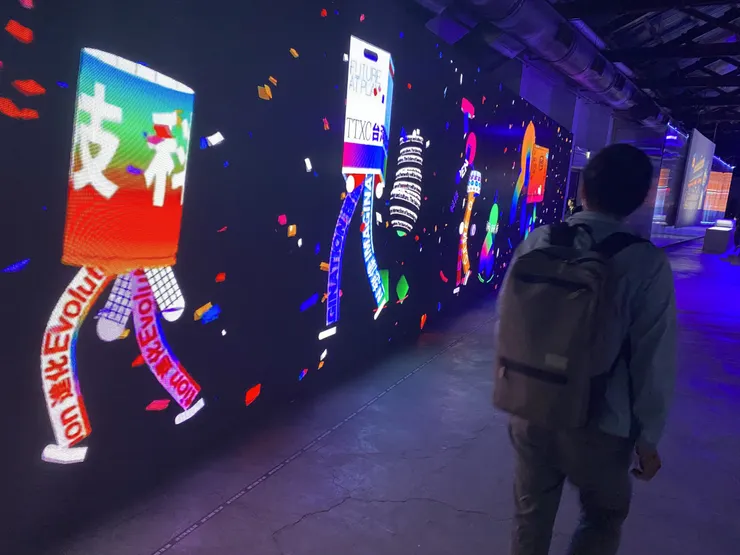 「G.A.M.E.」未來主題展顯示了AI的未來，也顯示了遊戲的未來。／圖片：朱家安提供。